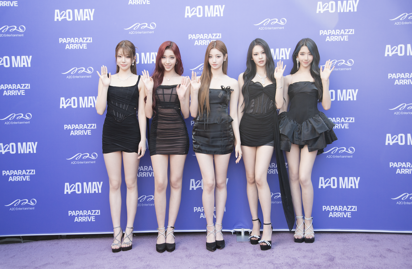 A2O MAY members at the press wall